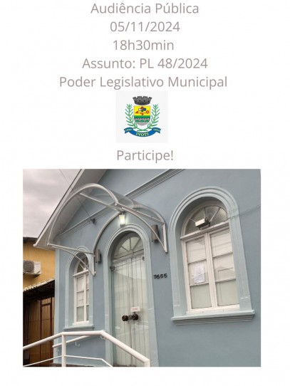 Audiência Pública PL 48/2024 - Dia 05/11