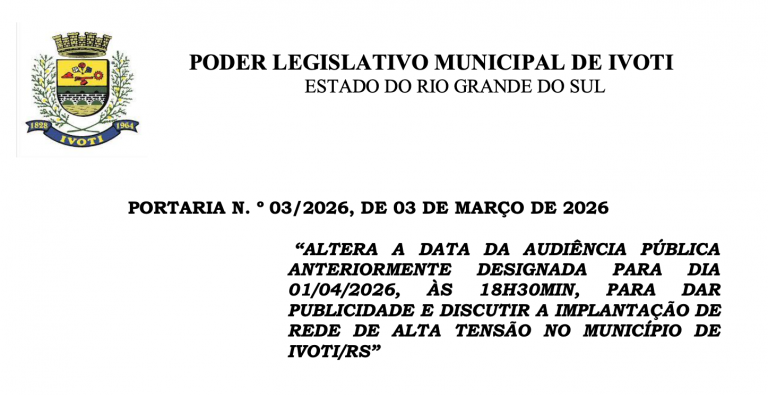 AUDIÊNCIA PÚBLICA 01/04/2026