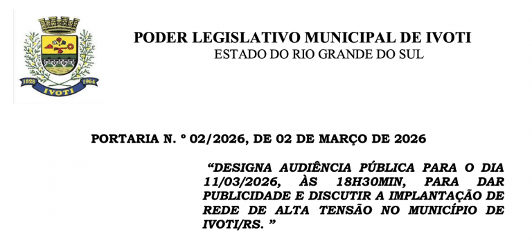 AUDIÊNCIA PÚBLICA 11/03/2026