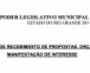 AVISO DE RECEBIMENTO DE PROPOSTAS, ORÇAMENTOS E MANIFESTAÇÃO DE INTERESSE - 11/12/2024